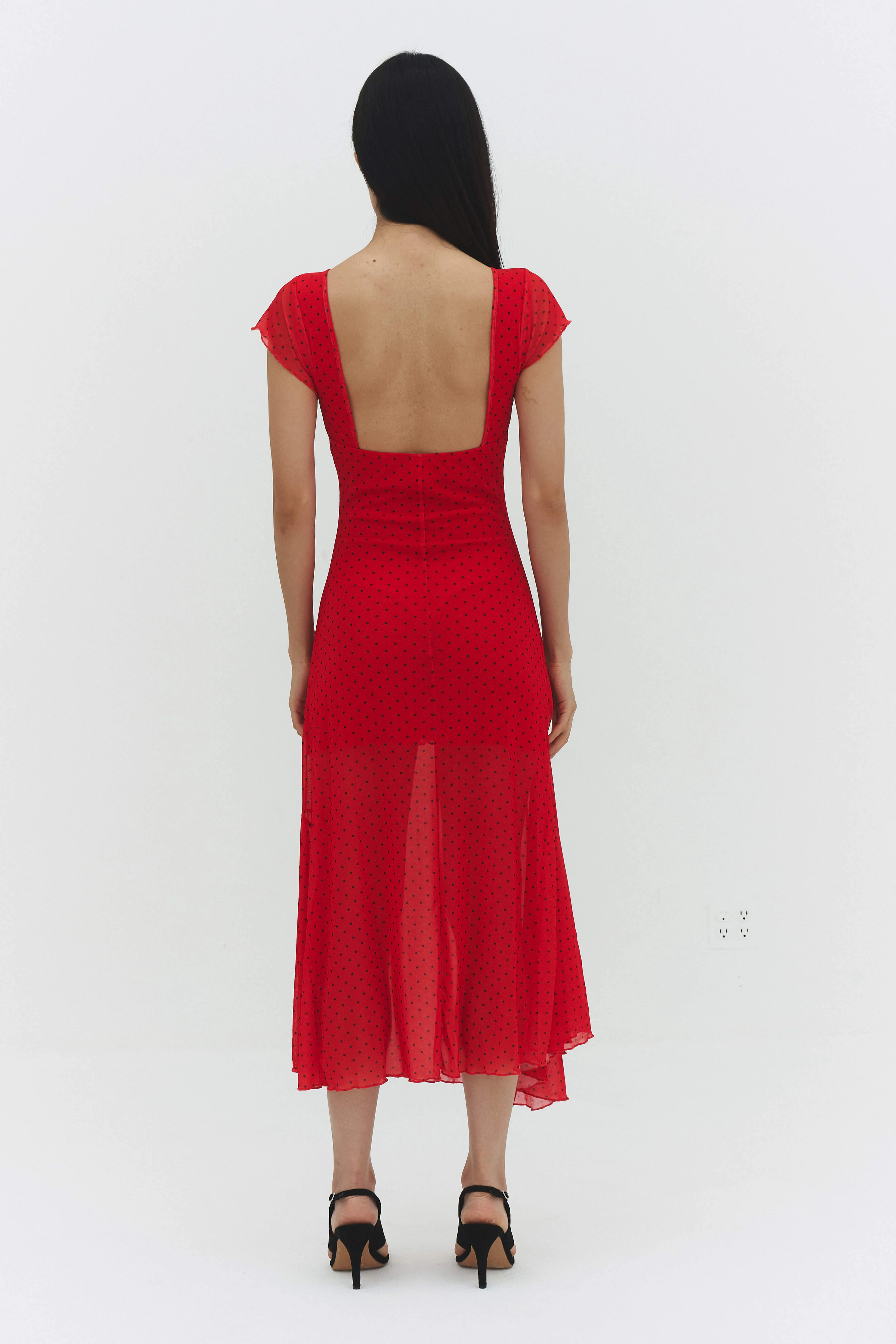 Valentina Dress in Red - Image 5