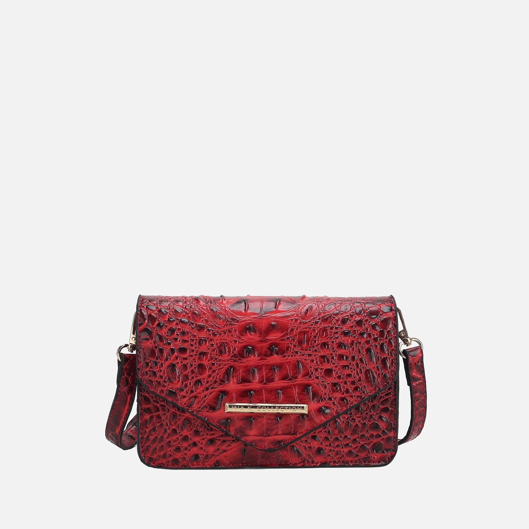 Vanta Solid Croc Saddle Bag - Image 4