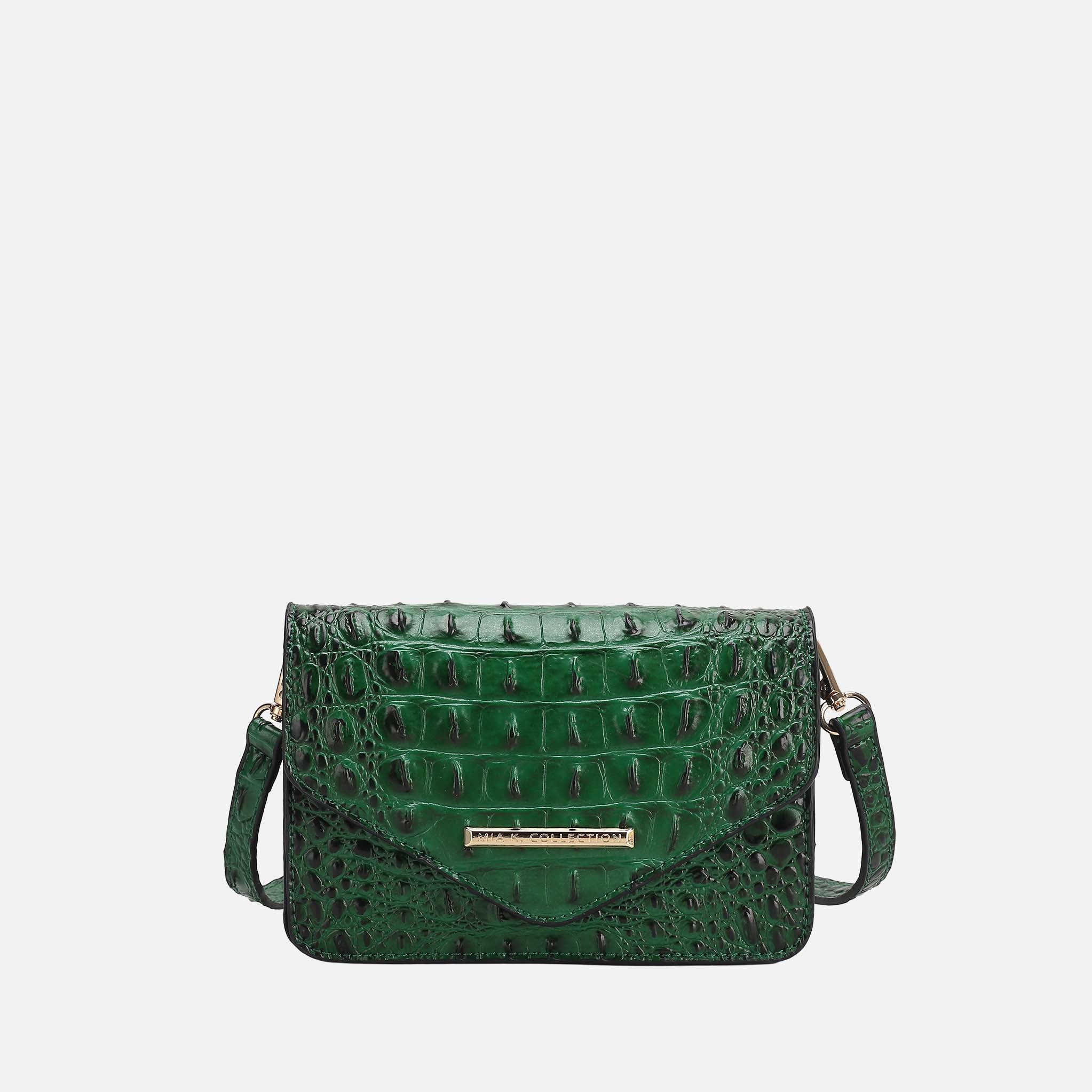 Vanta Solid Croc Saddle Bag - Image 6
