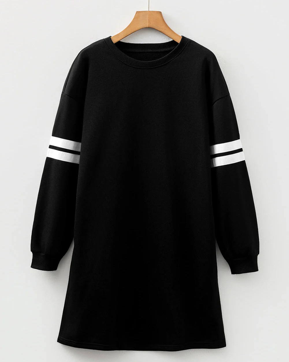 Varsity Sweater Dress - Black - Image 4