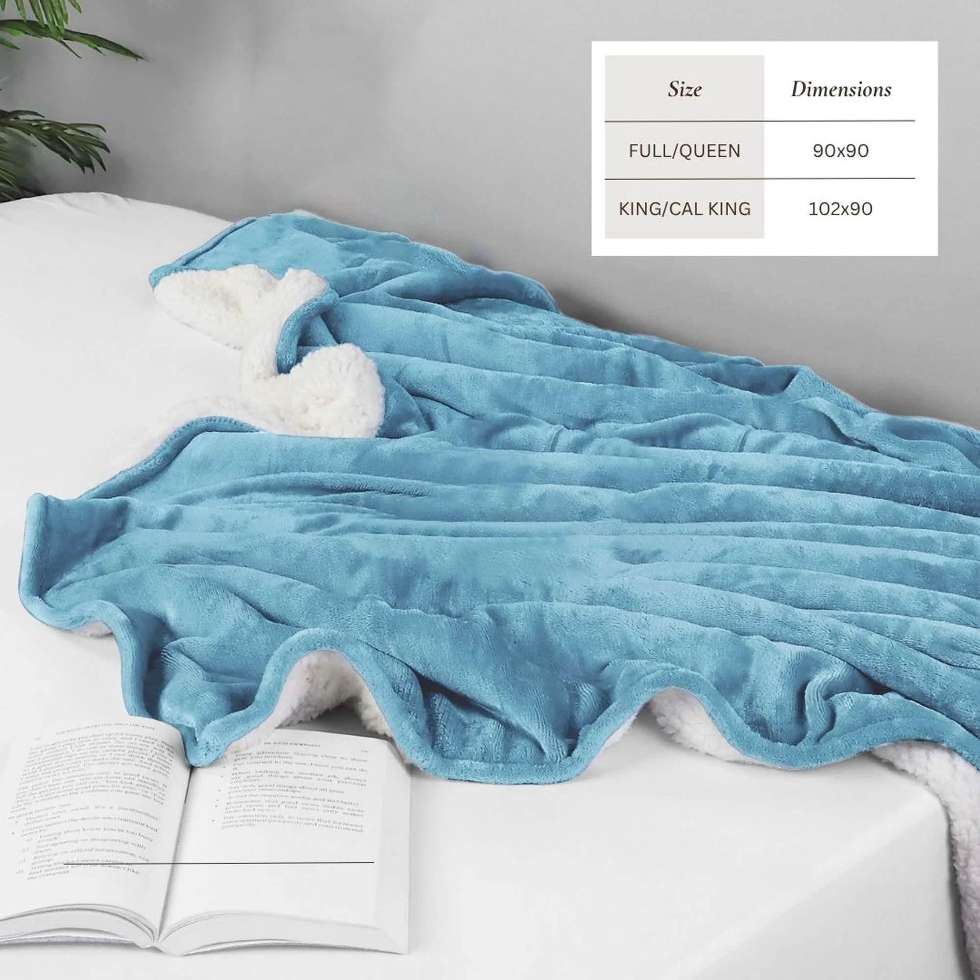 Velvet Plush Sherpa Bed Blanket - Sherpa Fleece Collection - Image 23