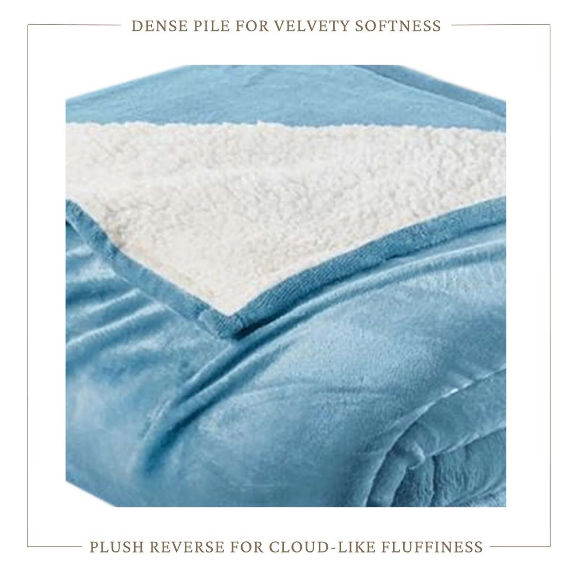 Velvet Plush Sherpa Bed Blanket - Sherpa Fleece Collection - Image 25