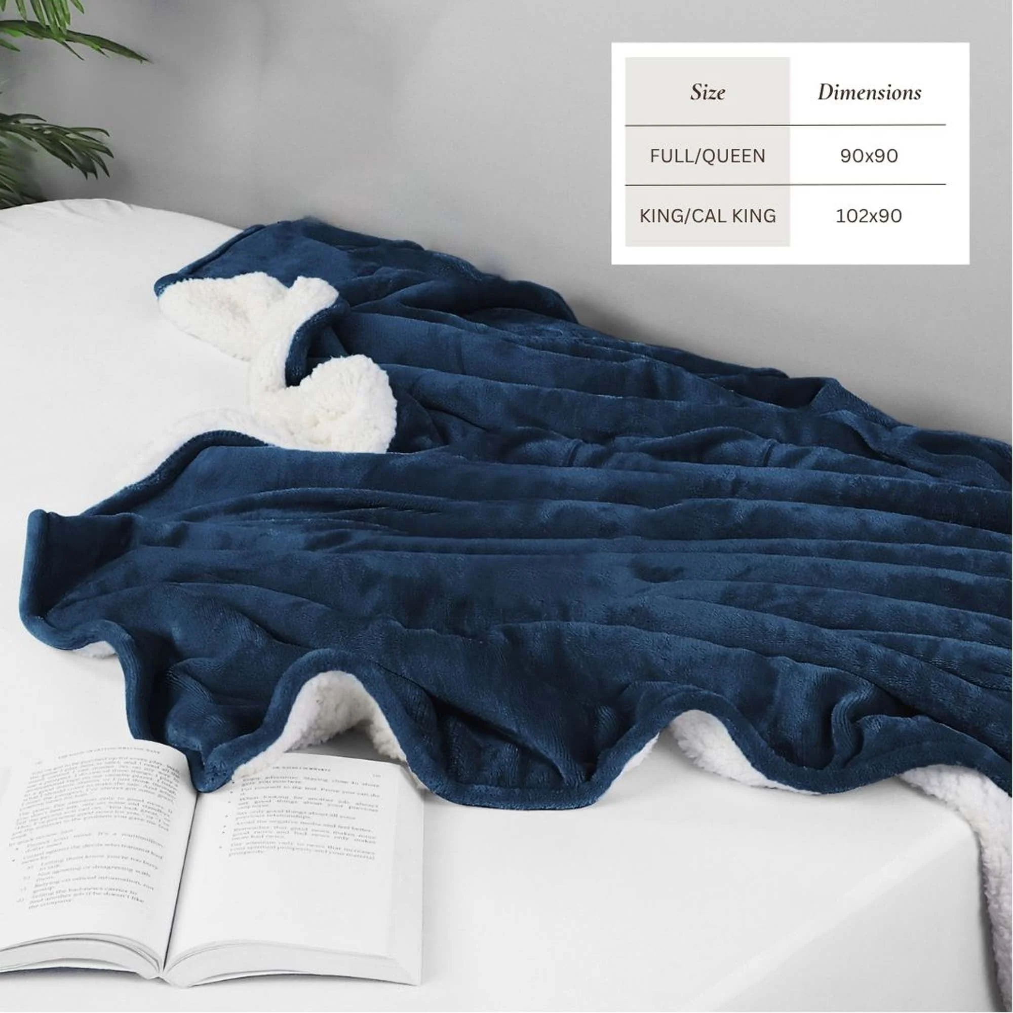 Velvet Plush Sherpa Bed Blanket - Sherpa Fleece Collection - Image 28