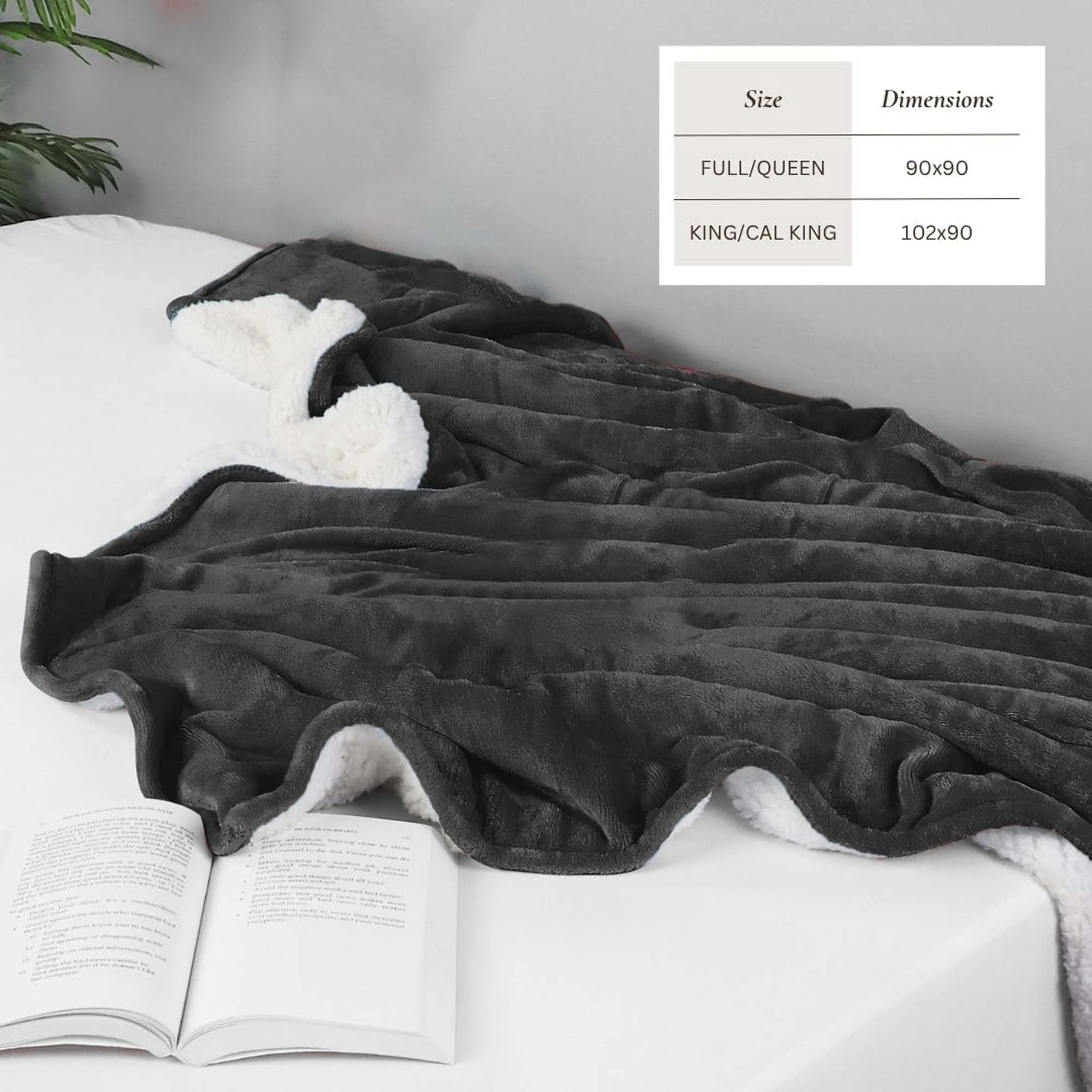 Velvet Plush Sherpa Bed Blanket - Sherpa Fleece Collection - Image 32