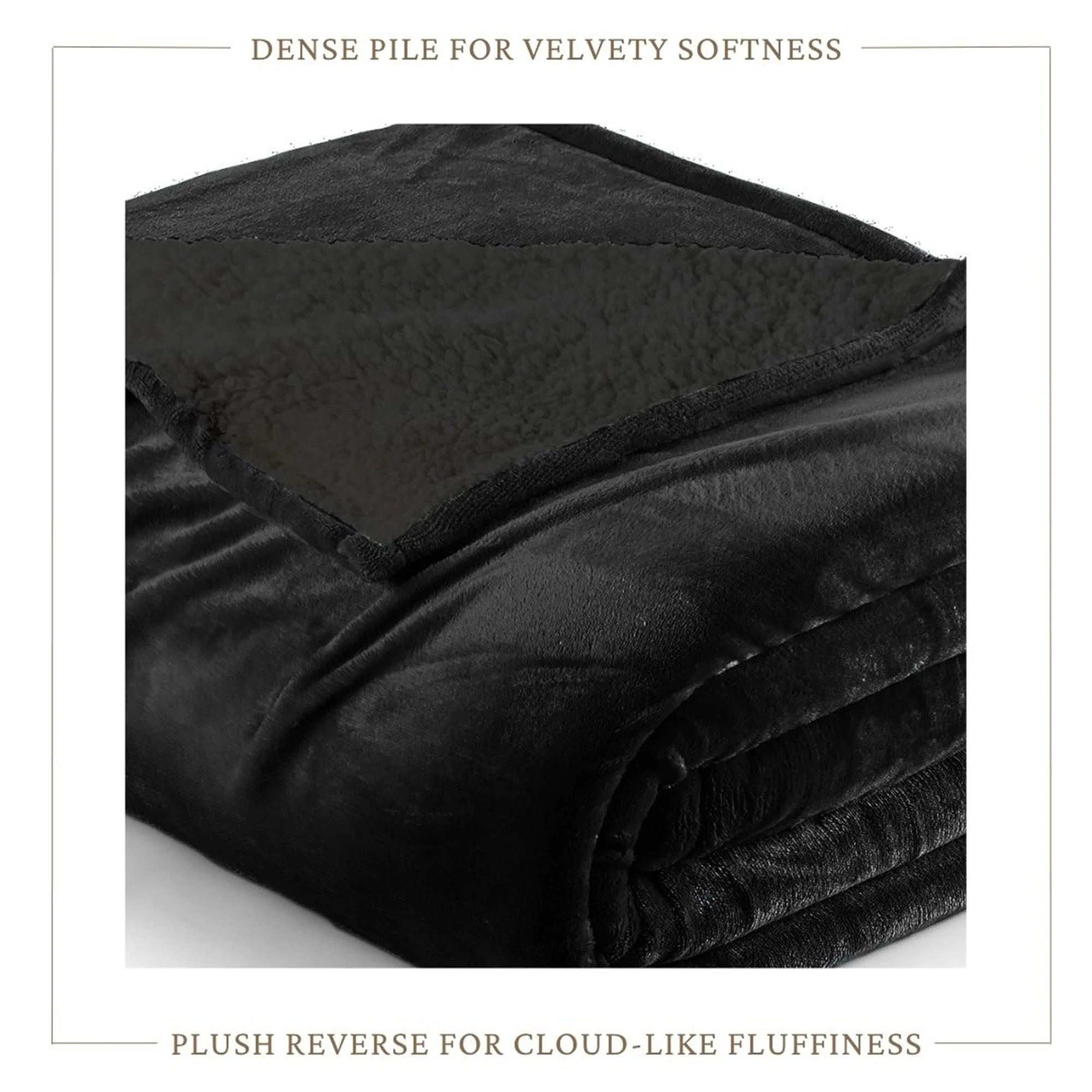 Velvet Plush Sherpa Bed Blanket - Sherpa Fleece Collection - Image 39