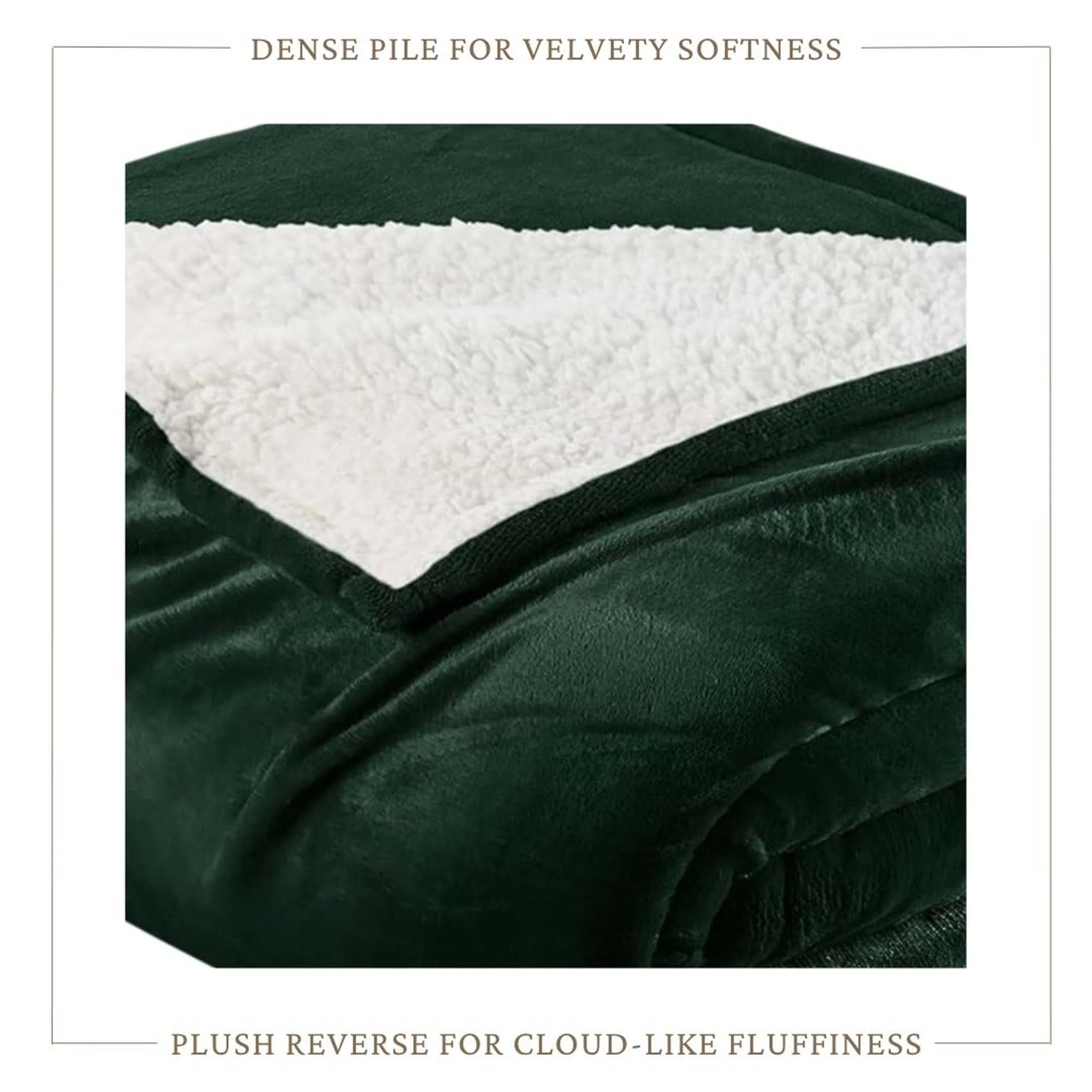 Velvet Plush Sherpa Bed Blanket - Sherpa Fleece Collection - Image 69