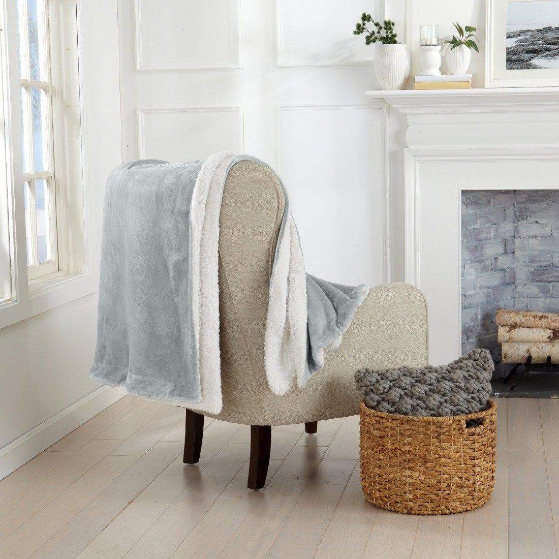 Velvet Plush Sherpa Luxury Bed Blanket - Kinsley Collection - Image 50