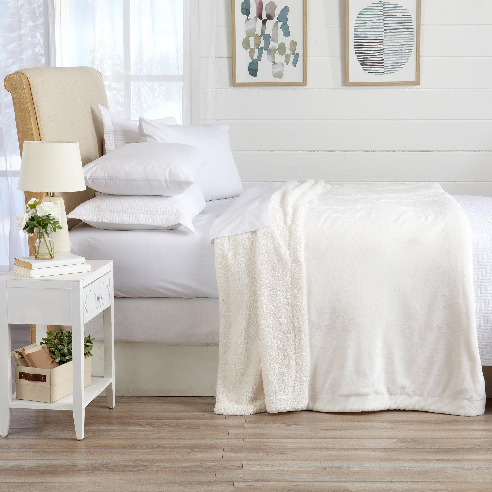 Velvet Plush Sherpa Luxury Bed Blanket - Kinsley Collection - Image 72