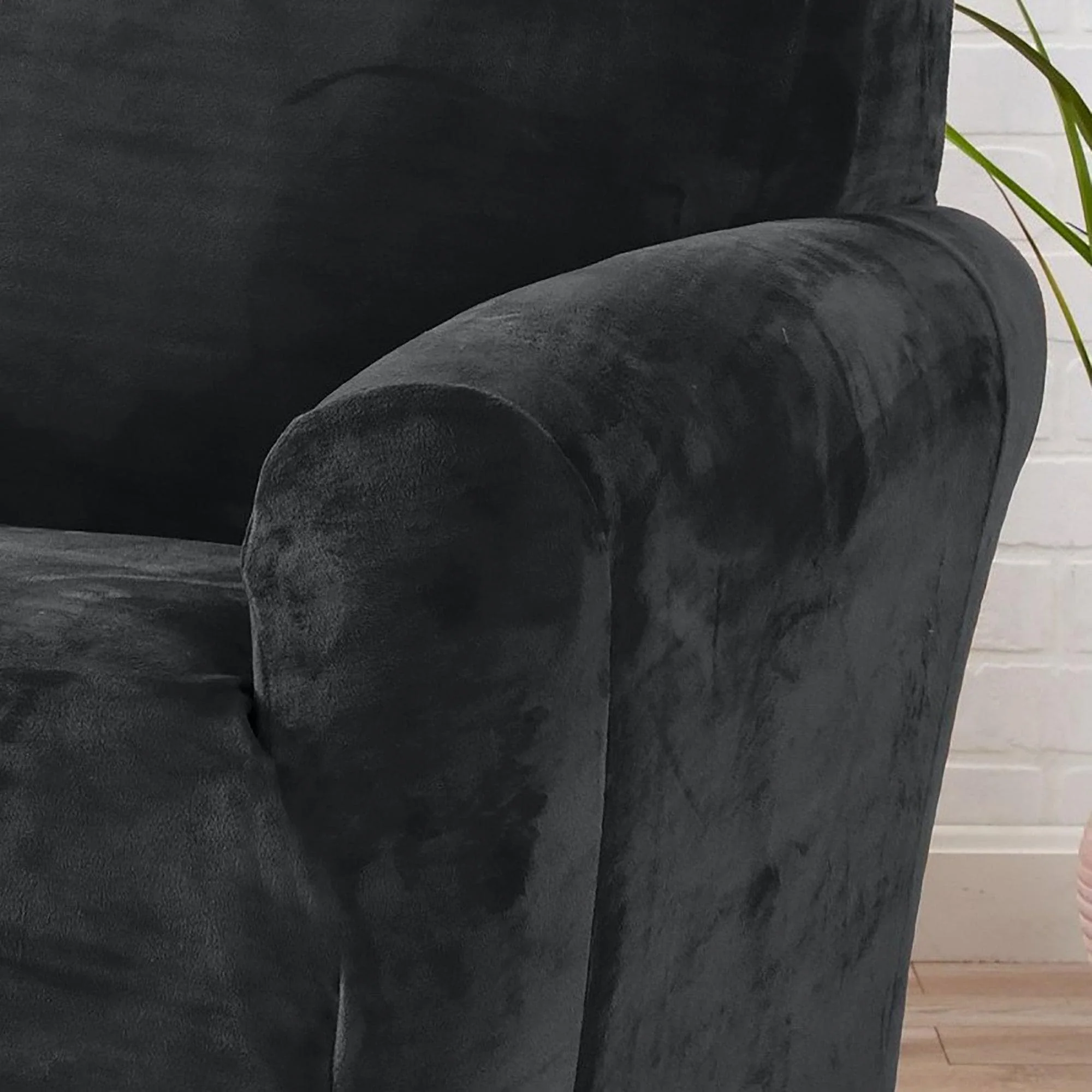 Velvet Stretch Slipcover - Gale Collection - Image 55
