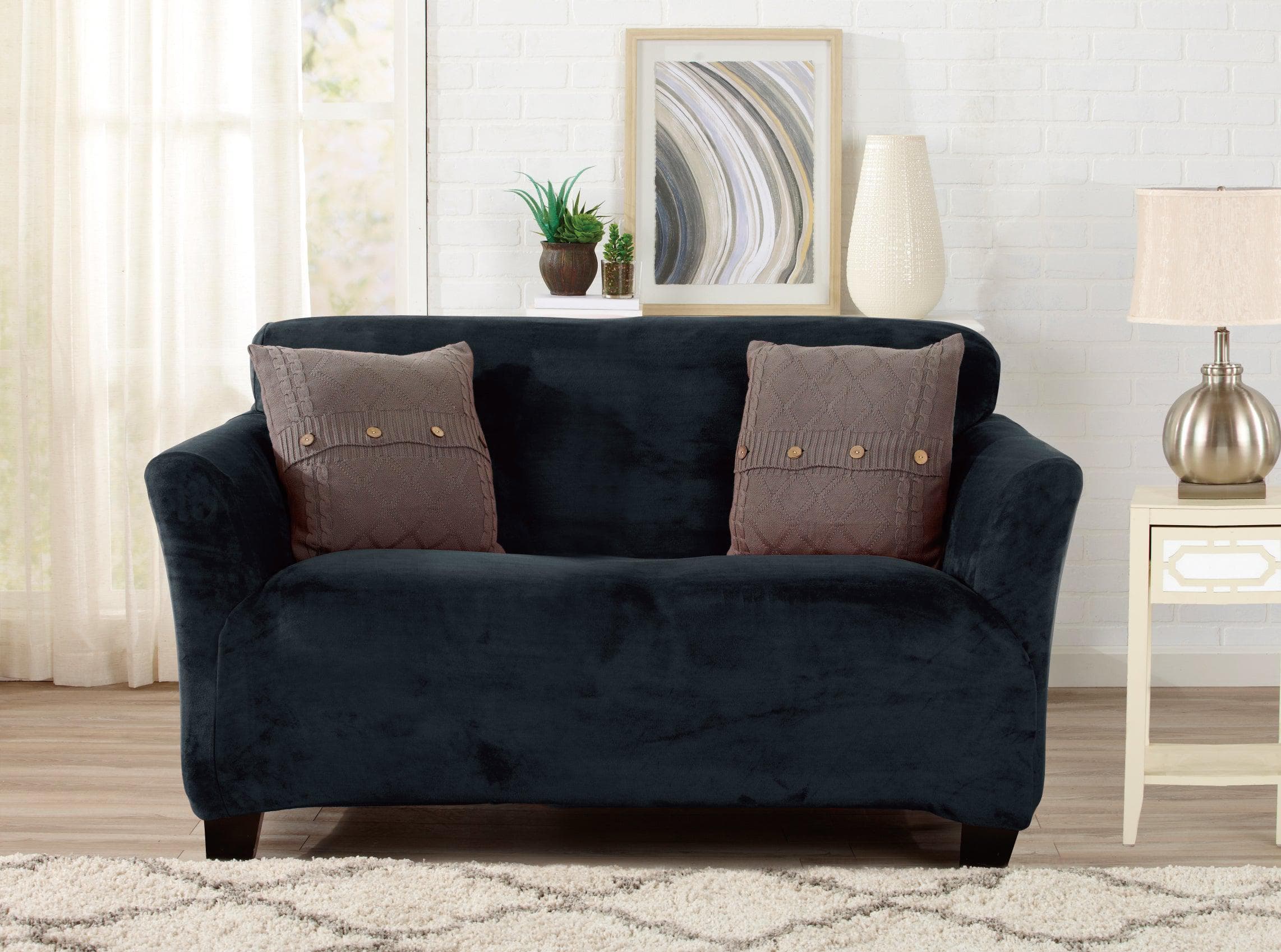 Velvet Stretch Slipcover - Gale Collection - Image 64