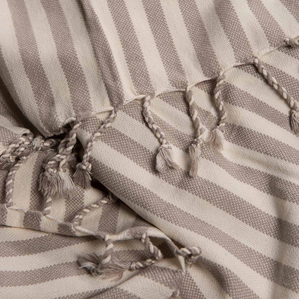 Vertical Striped Turkish Towel With Fringe - Image 8