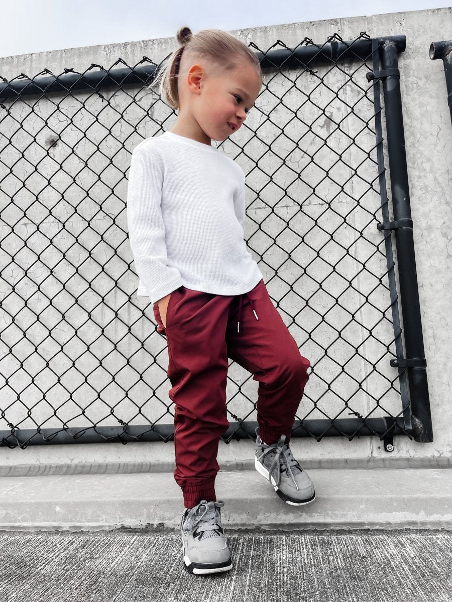 Veteran Slim Fit Jogger - Crimson - Image 2
