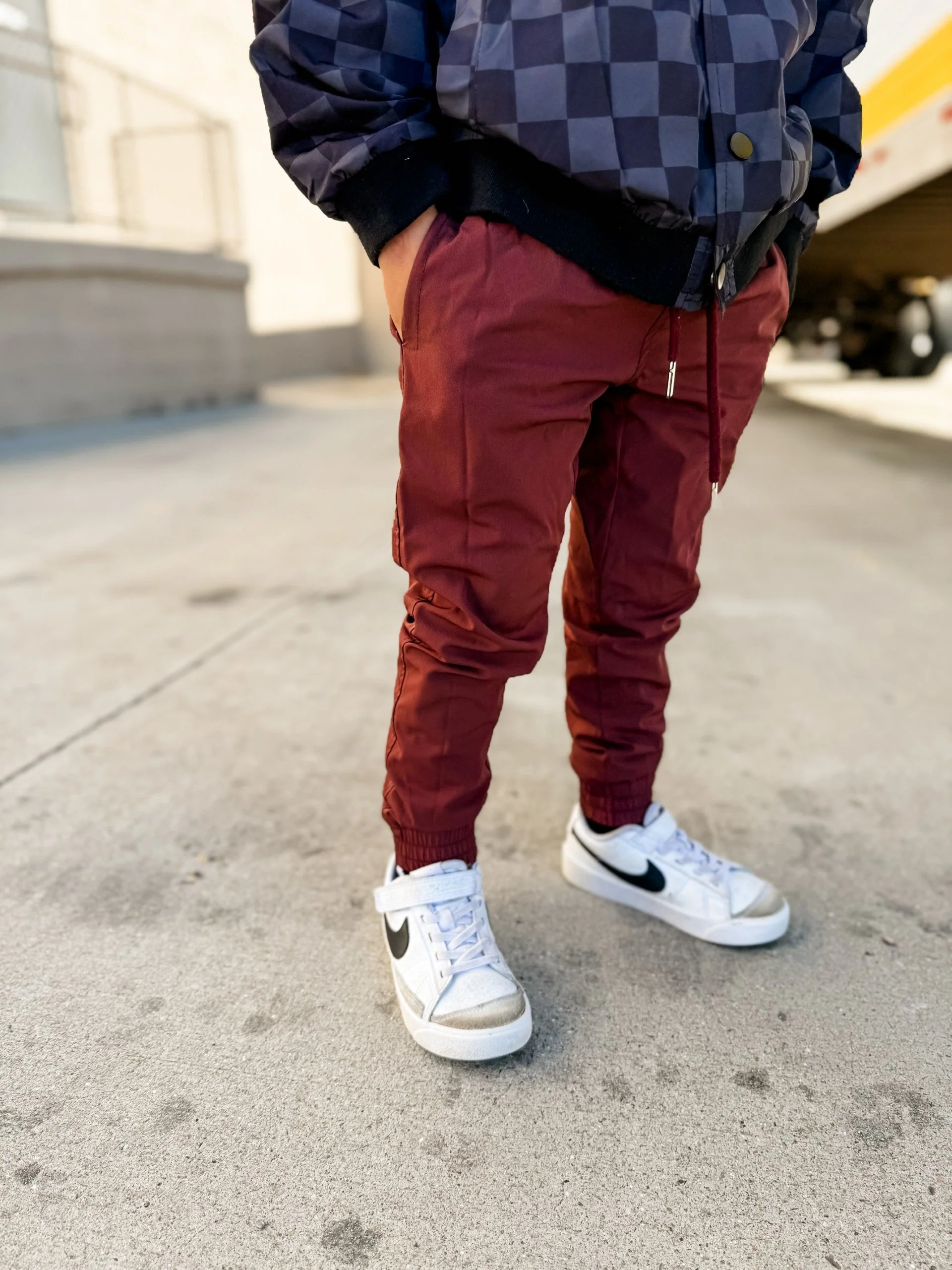 Veteran Slim Fit Jogger - Crimson - Image 9