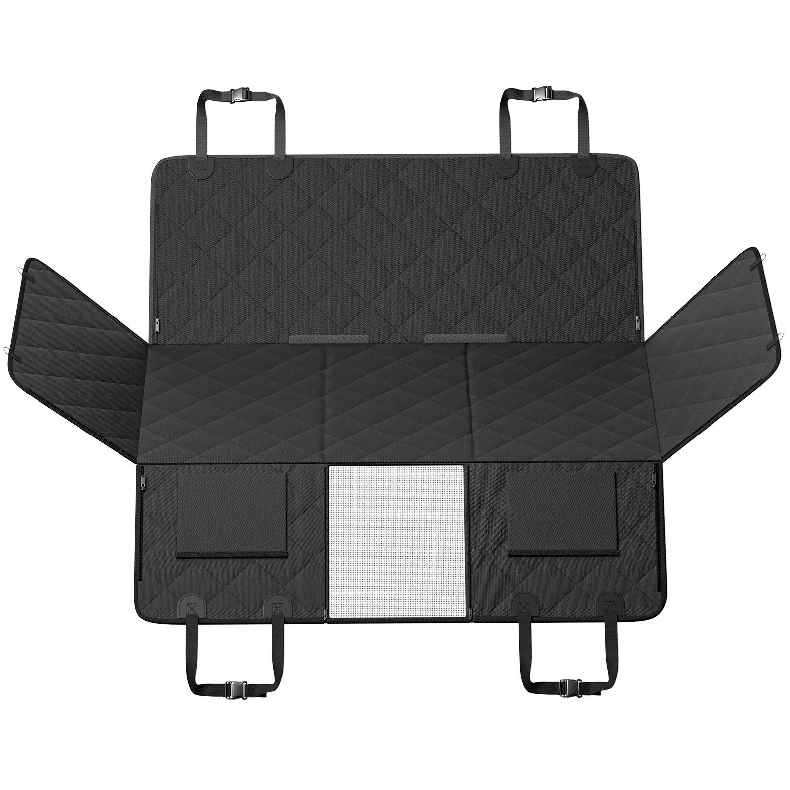 VEVOR 53 x 24.8 in Dog Car Seat Cover for Back Seat Waterproof 600D for Cars - Multicolor