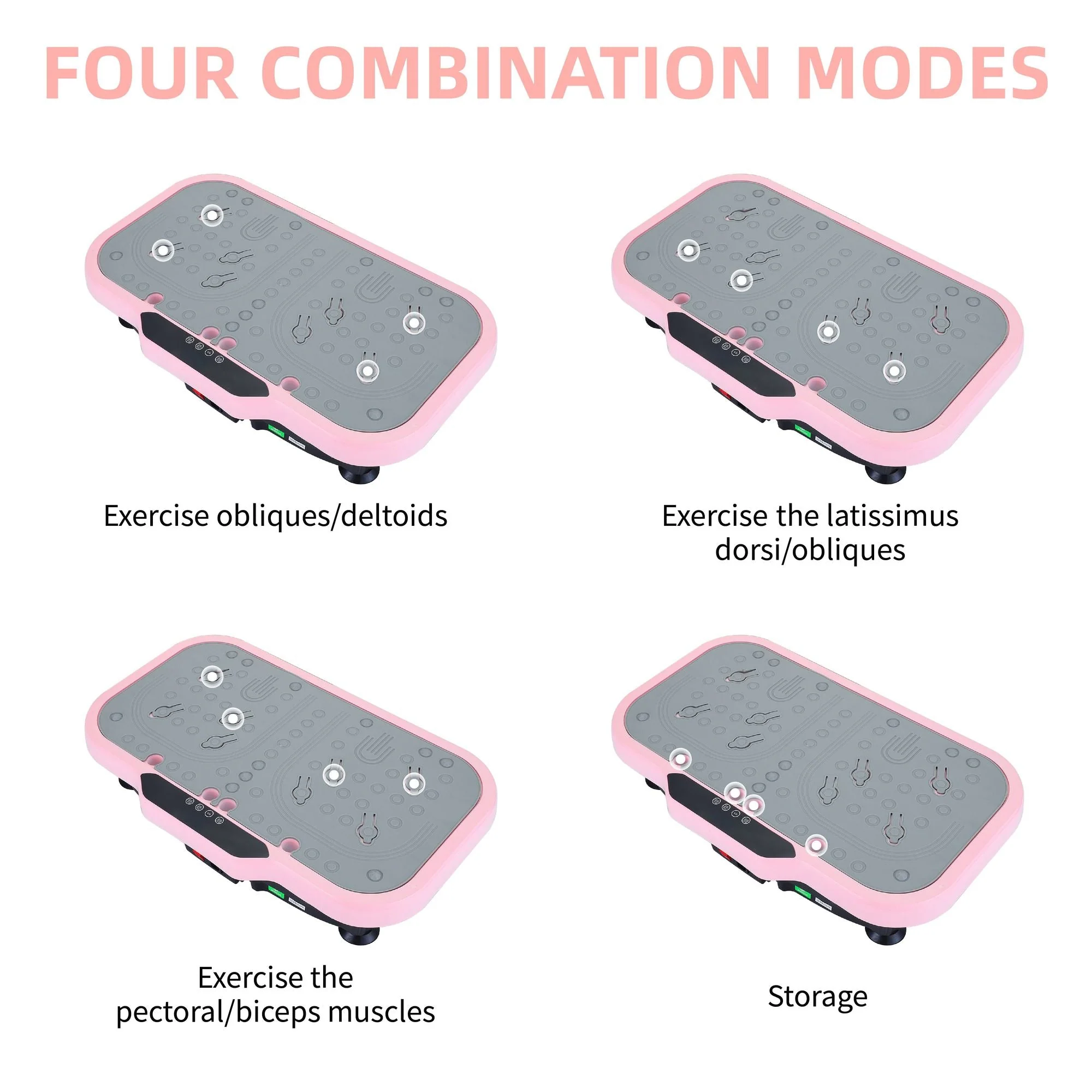 Vibration Plate Fitness Platform with handle Whole Body Exercise Machine with 120 Speed Levels, Lymphatic Drainage, Fat Burning, and Weight Loss, Perfect for Women, Men, and Home Gym exercise - Image 4