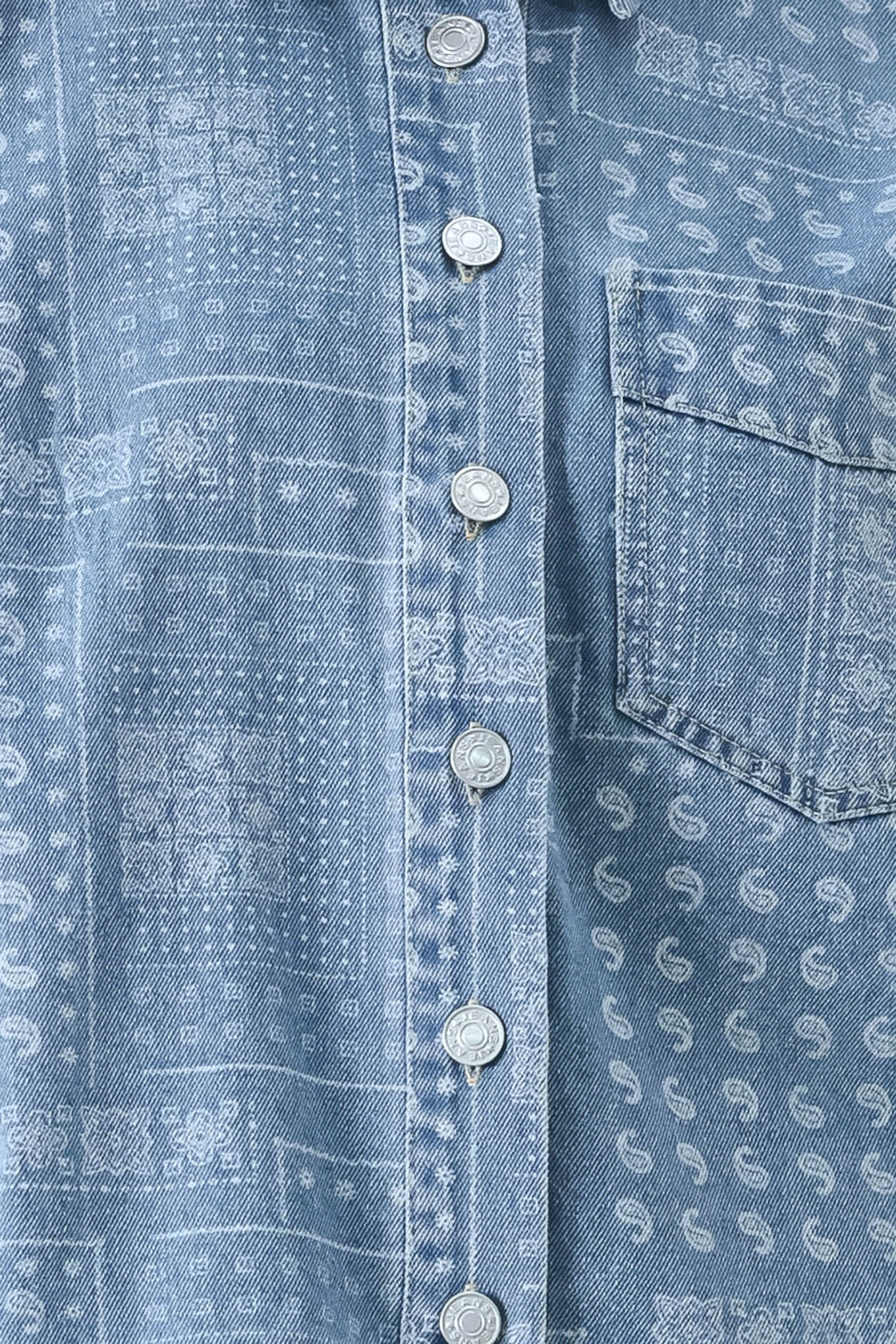 Vintage Bandana Denim Jacket - Image 10