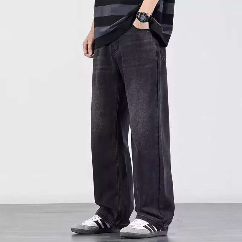 Vintage High-street Straight-leg Loose Wide-leg Jeans - Image 3