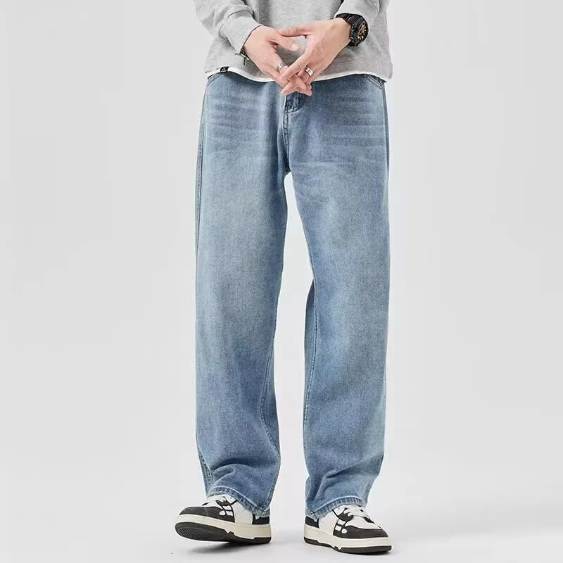 Vintage High-street Straight-leg Loose Wide-leg Jeans - Image 7