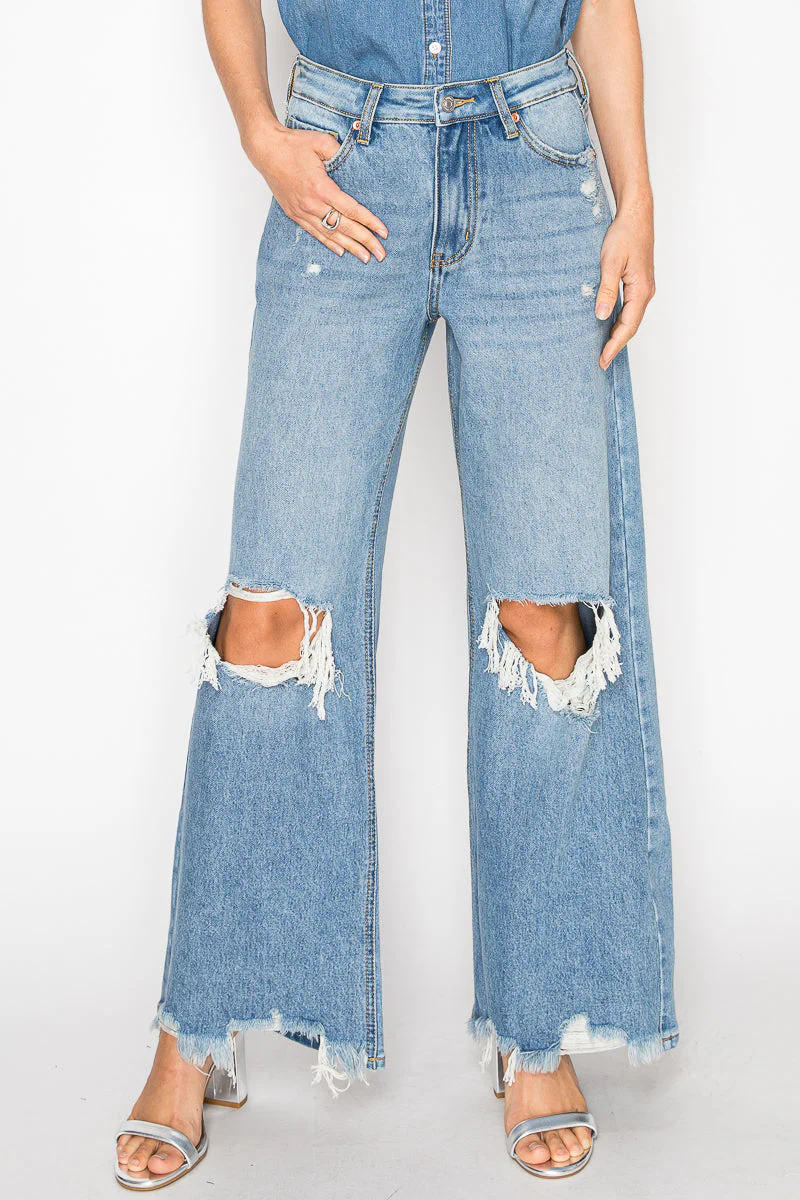 Vivienne High Rise Relaxed Flare Jeans - Image 16