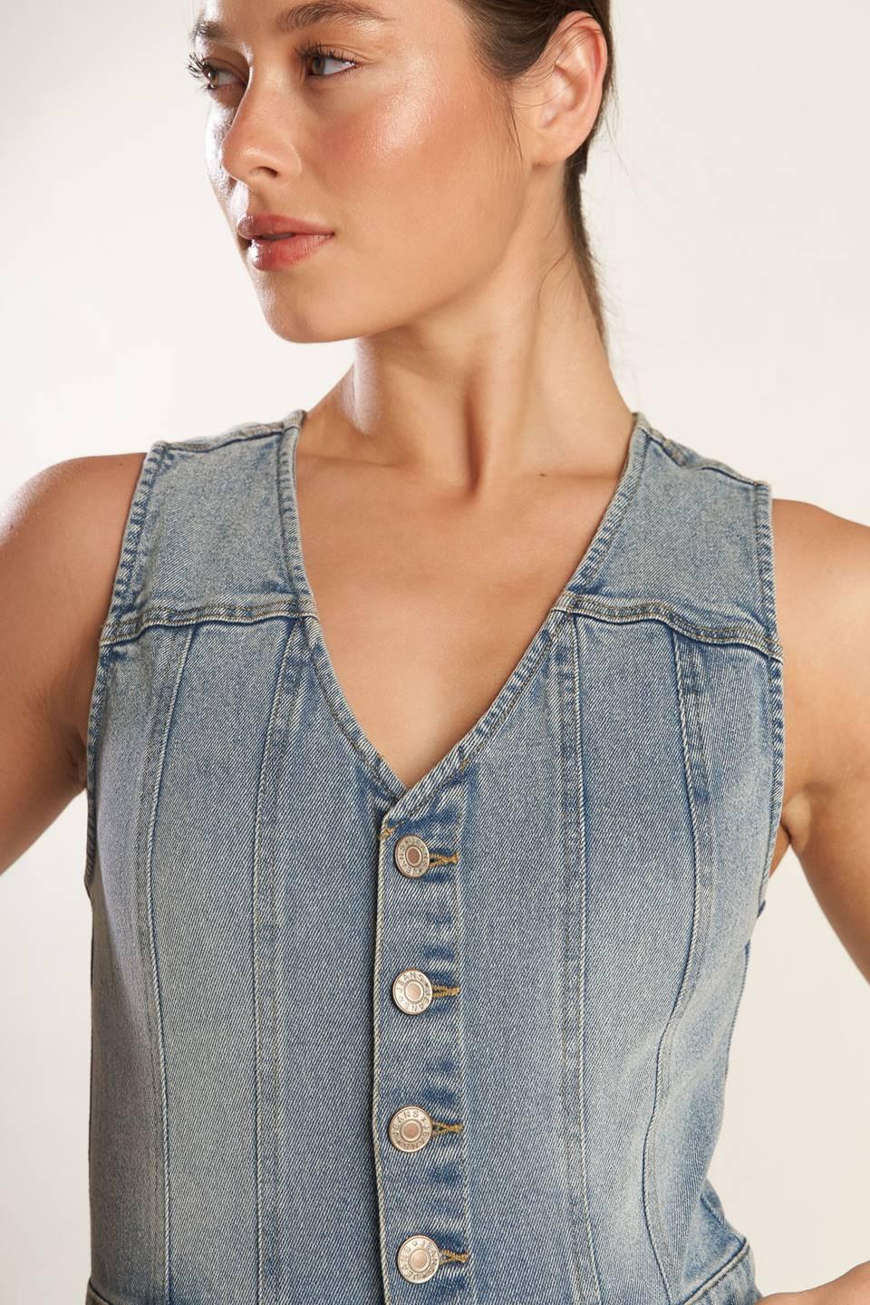 Walk With Me Denim Jumpsuit - Image 7