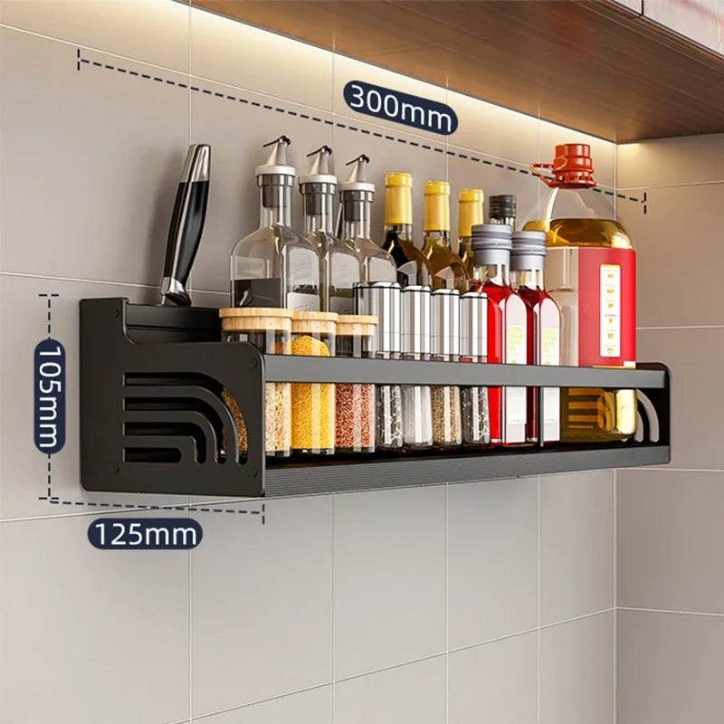 Wall-Mounted Kitchen Spice Rack Organizer - Image 6