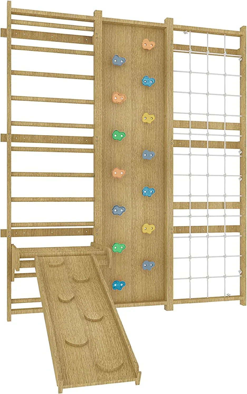 Walnut | Swedish Ladder Jungle Gym - Wall Mounted - Image 10