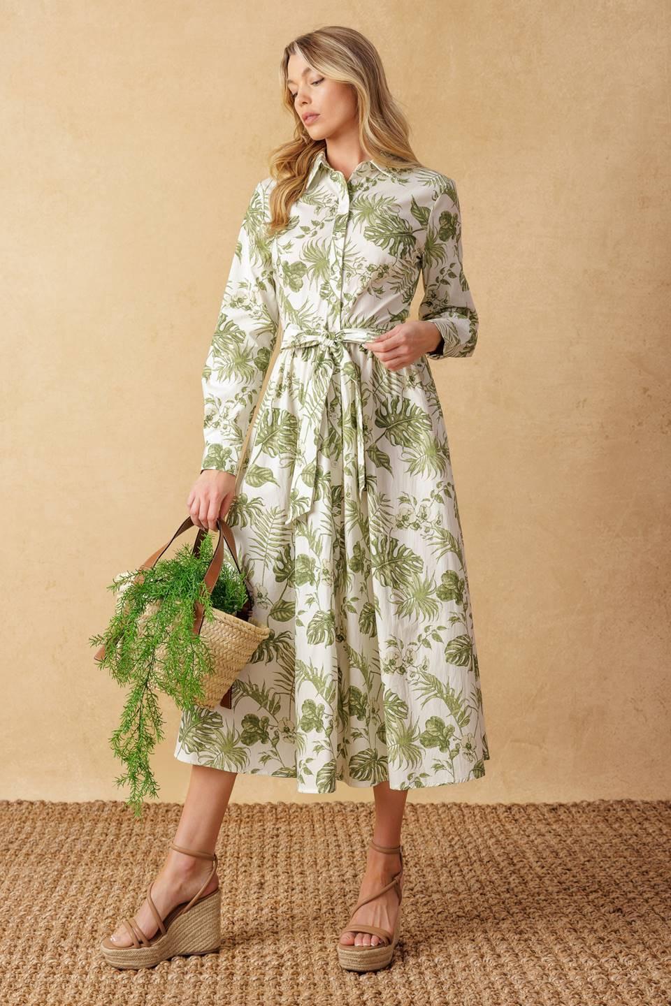 Want You Around Woven Midi Dress - Image 4