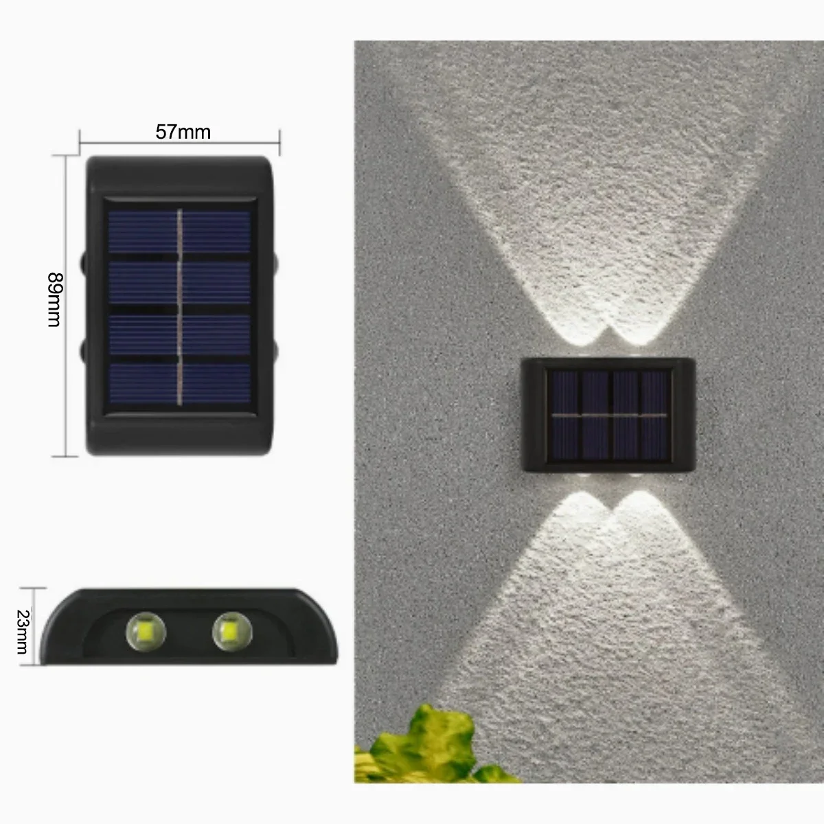 Waterproof Solar LED Wall Lamp - Image 4