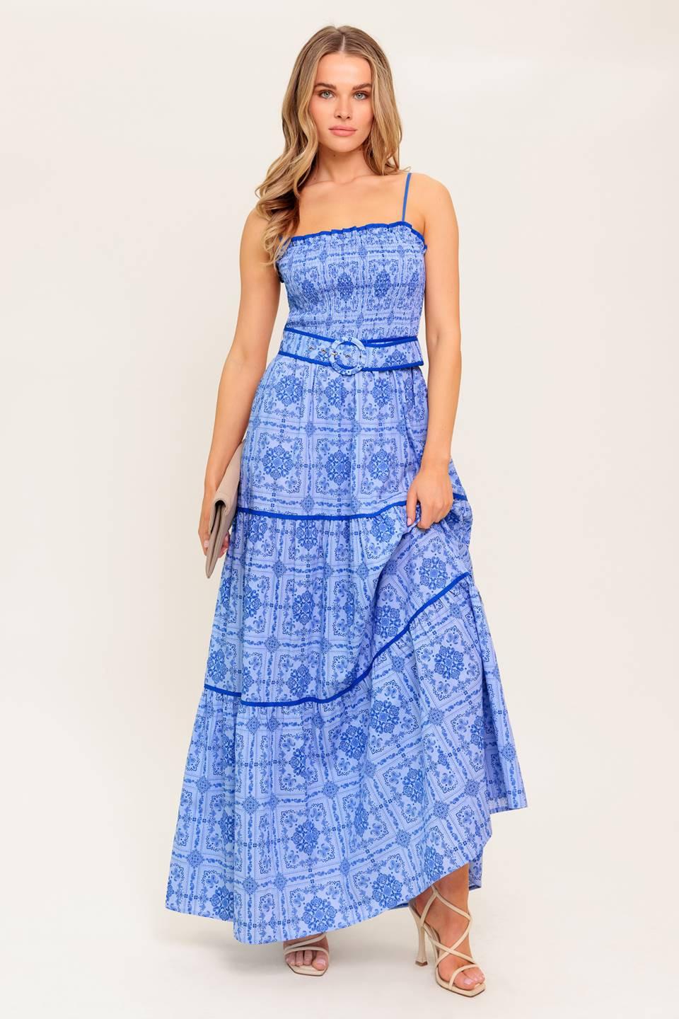 Waves and Whimsy Woven Maxi Dress - Image 6