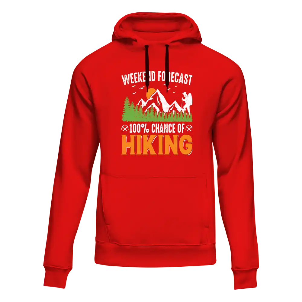 Weekend Forecast 100% Hiking Unisex Hoodie - Image 3