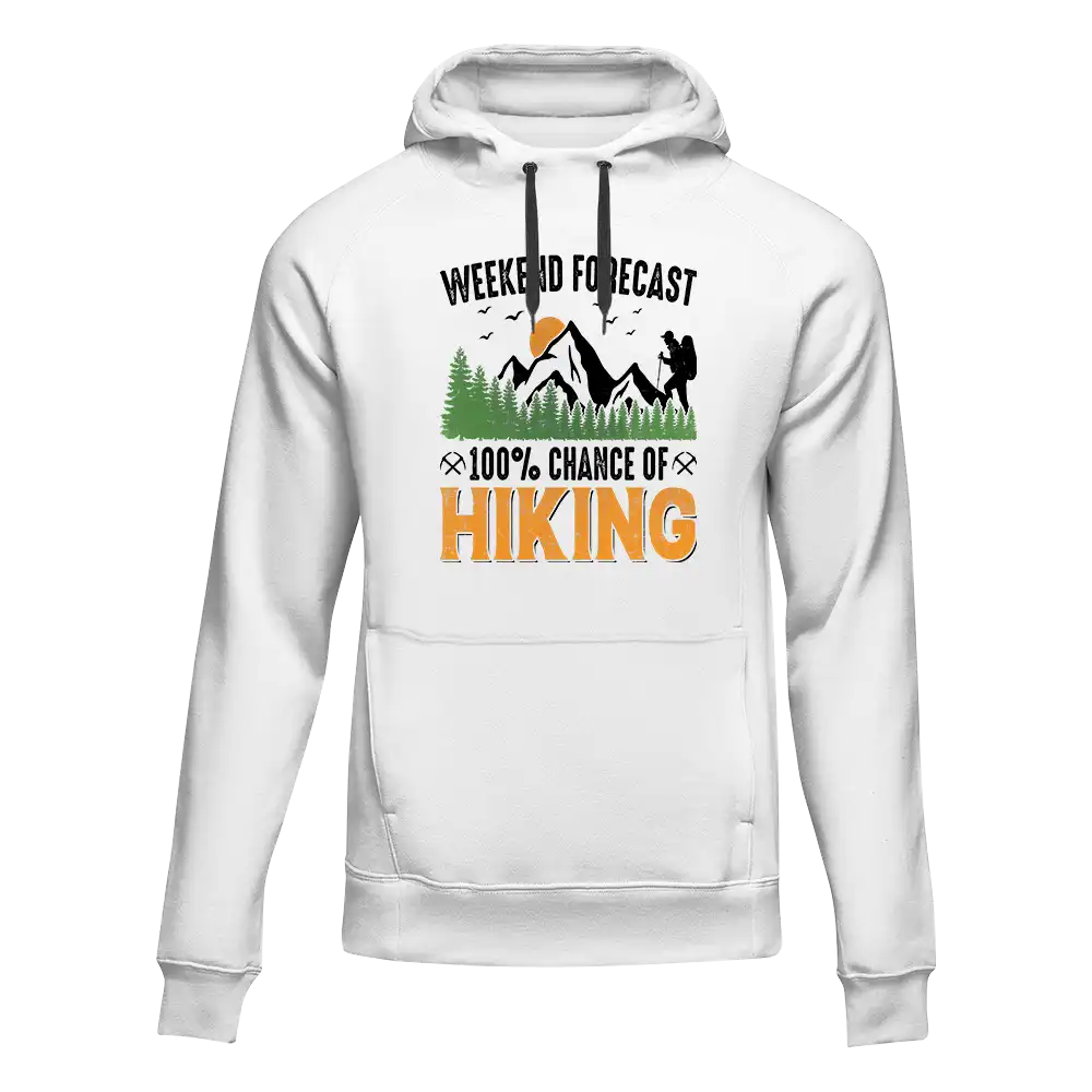 Weekend Forecast 100% Hiking Unisex Hoodie - Image 4