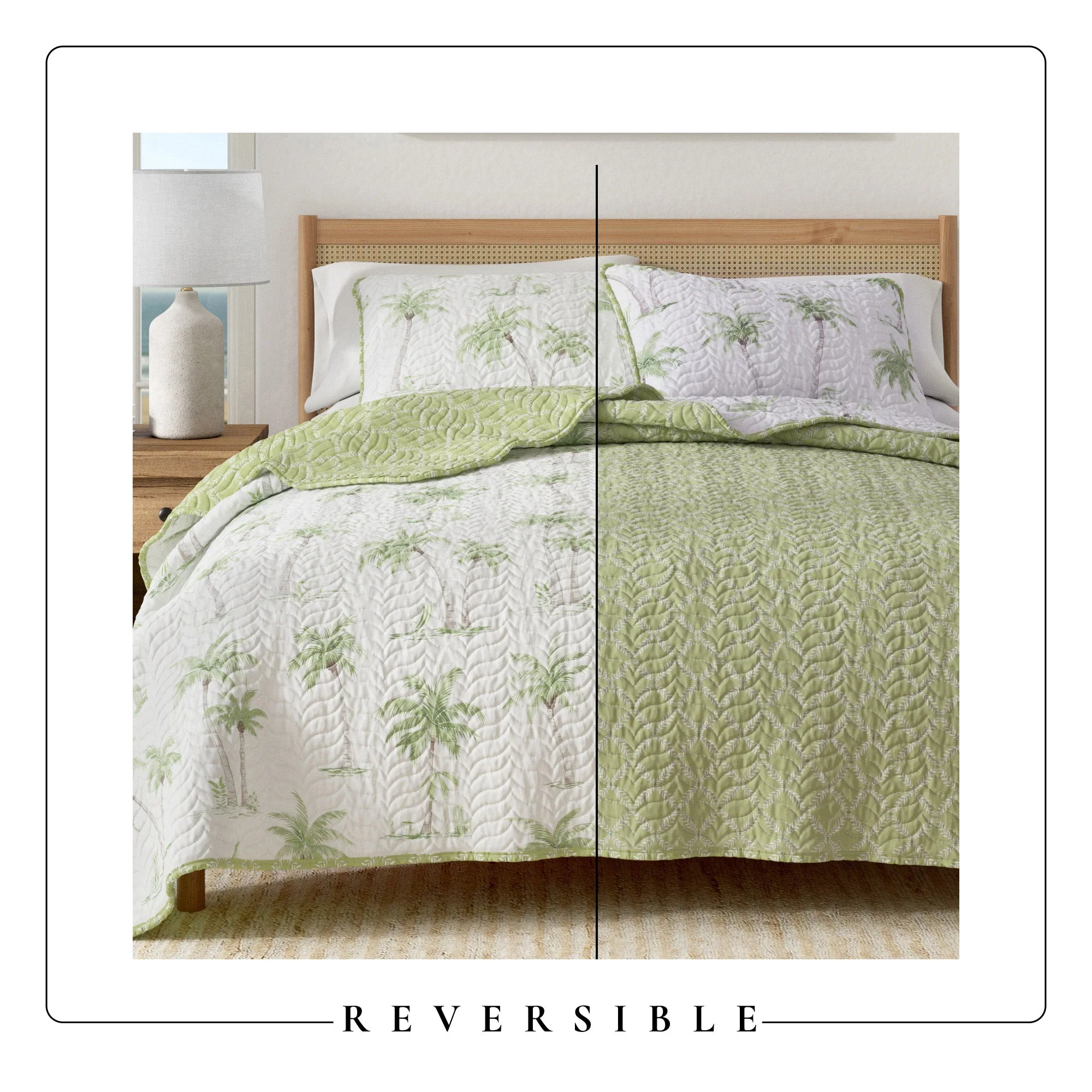 West Palm Trees Coastal Quilt Set - Coronado Collection - Image 5