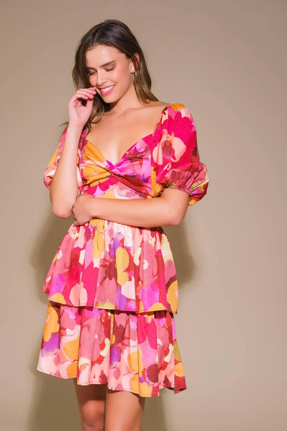 Whimsical Beauty Woven Mini Dress - Image 3