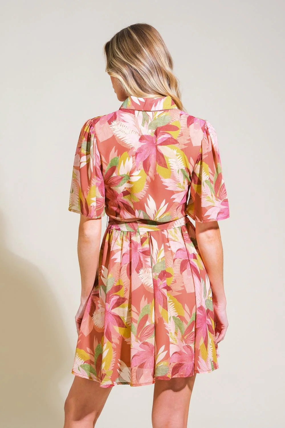 Whimsical Waves Woven Mini Dress - Image 5