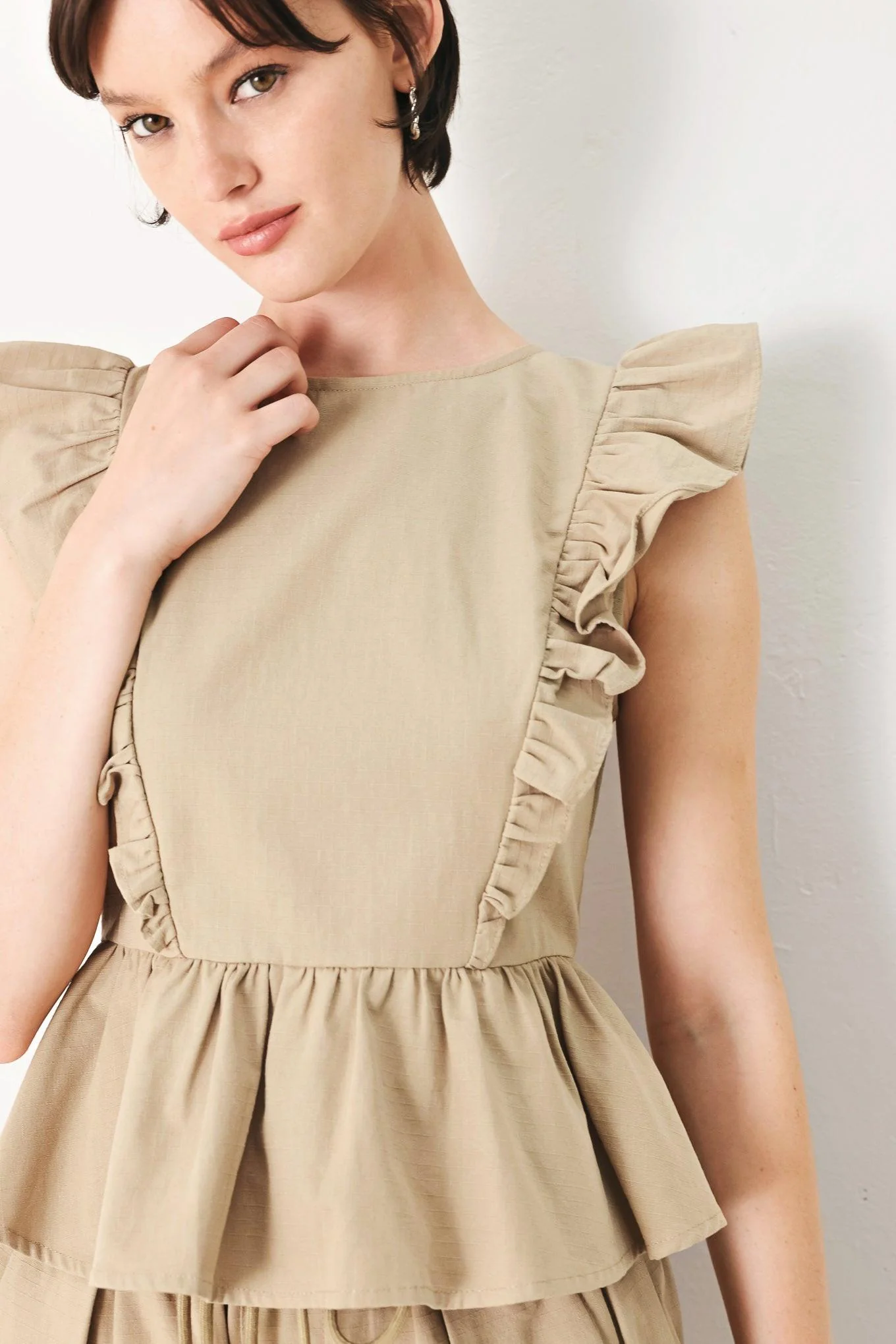 White Blossom Woven Top - Image 2