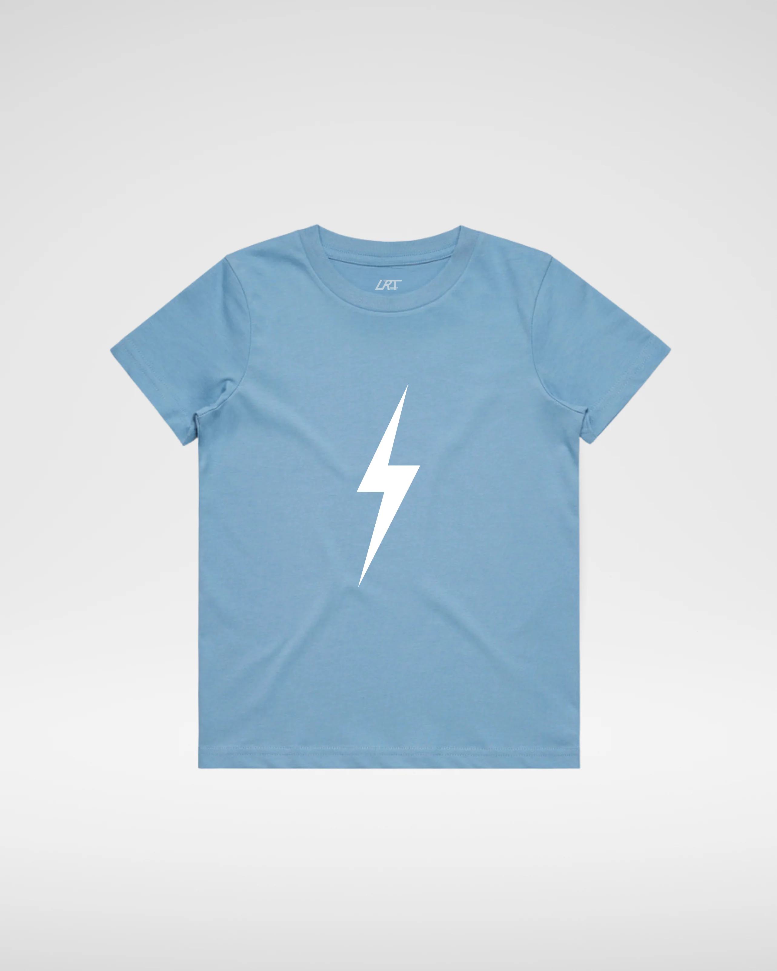 White Bolt Tee - Cloud Blue