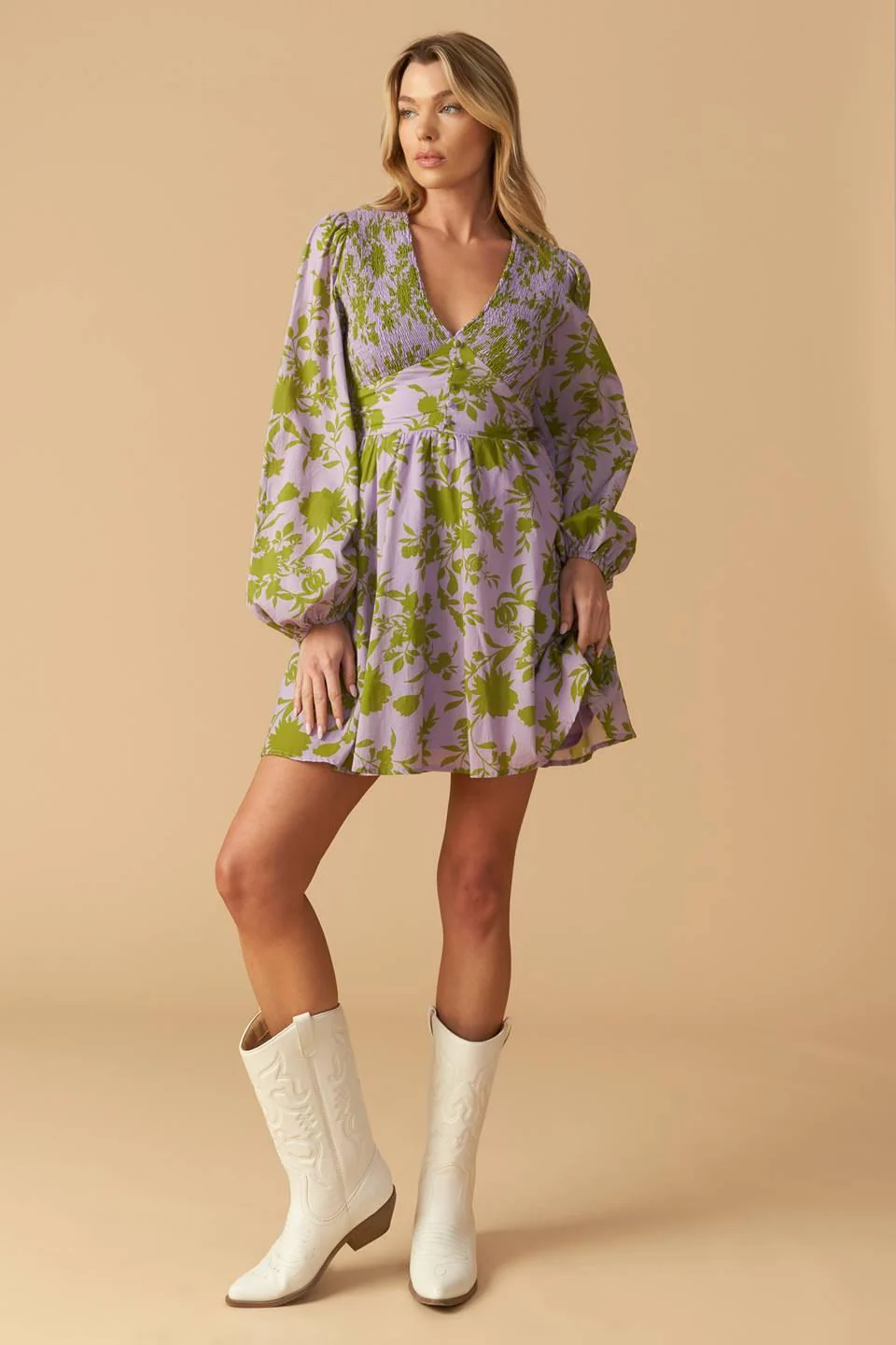 Wings of a Dream Woven Mini Dress - Image 4