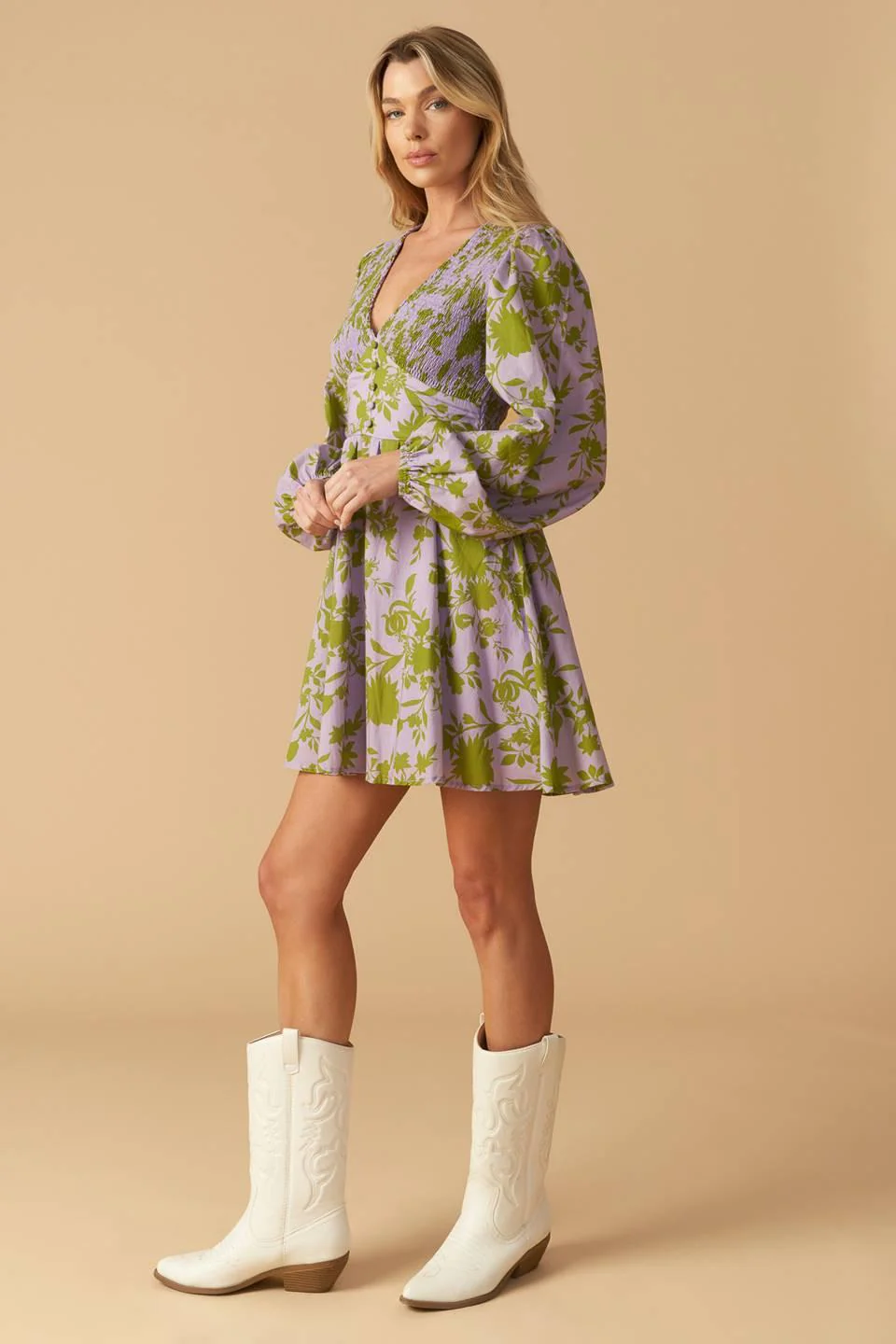 Wings of a Dream Woven Mini Dress - Image 5