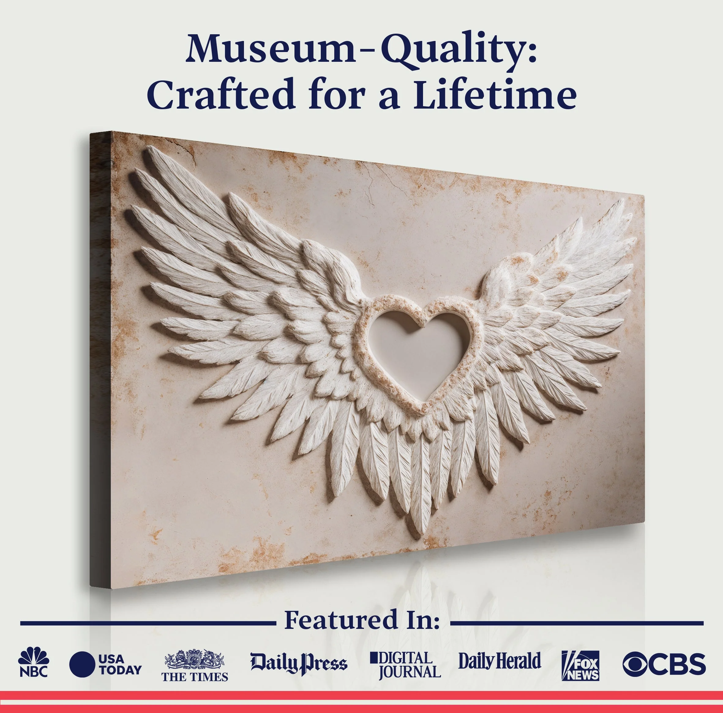 Wings of Love Abstract Wall Art II - Image 6