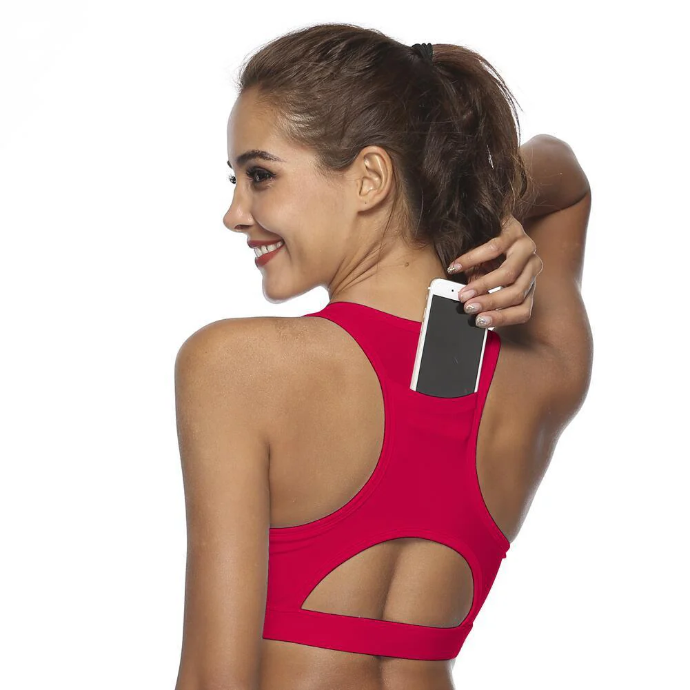 Women’s Breathable Sports Bra with Back Pocket - Image 8