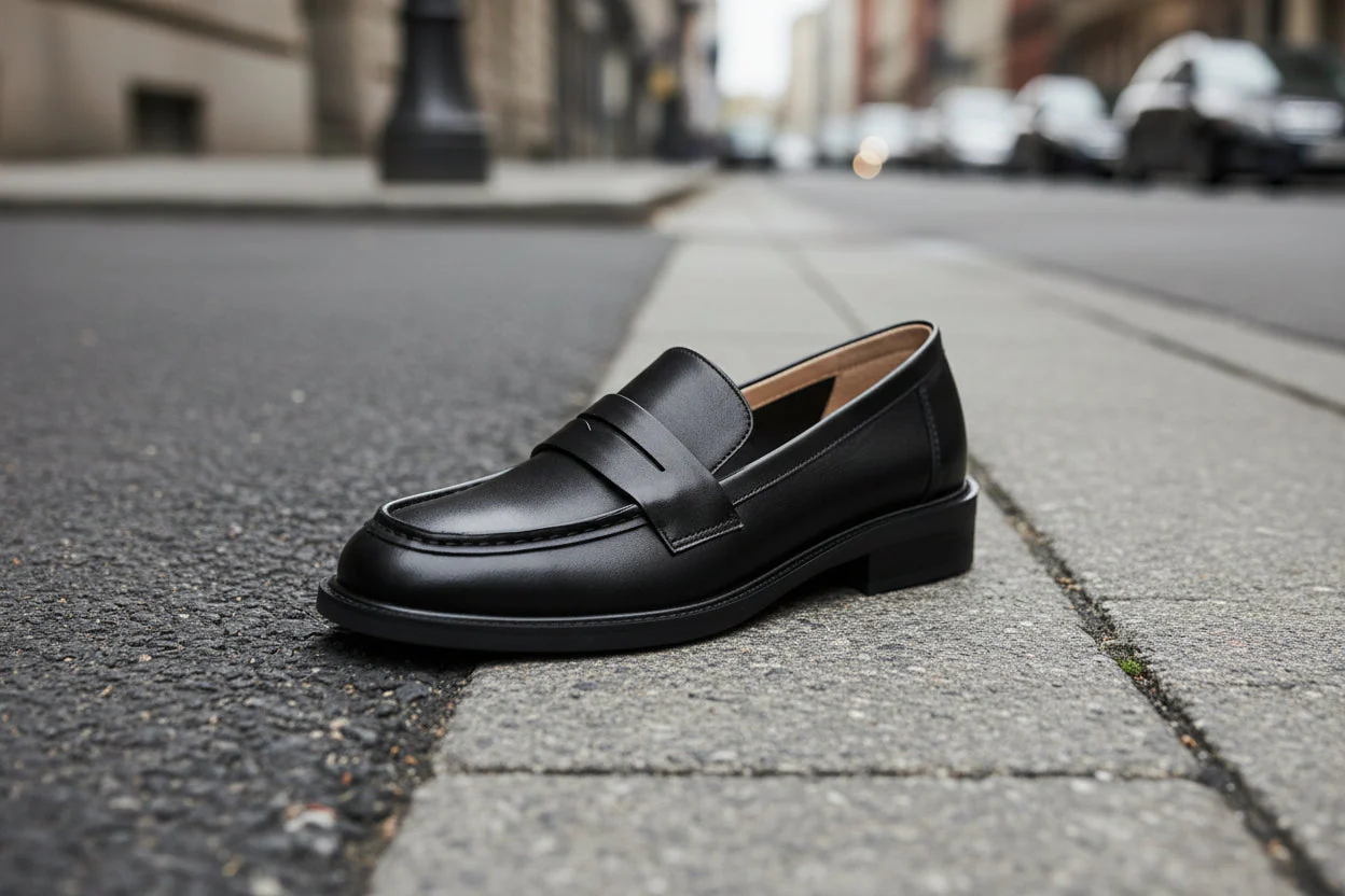 Women’s British Style Vintage Heeled Leather Shoes - Image 6