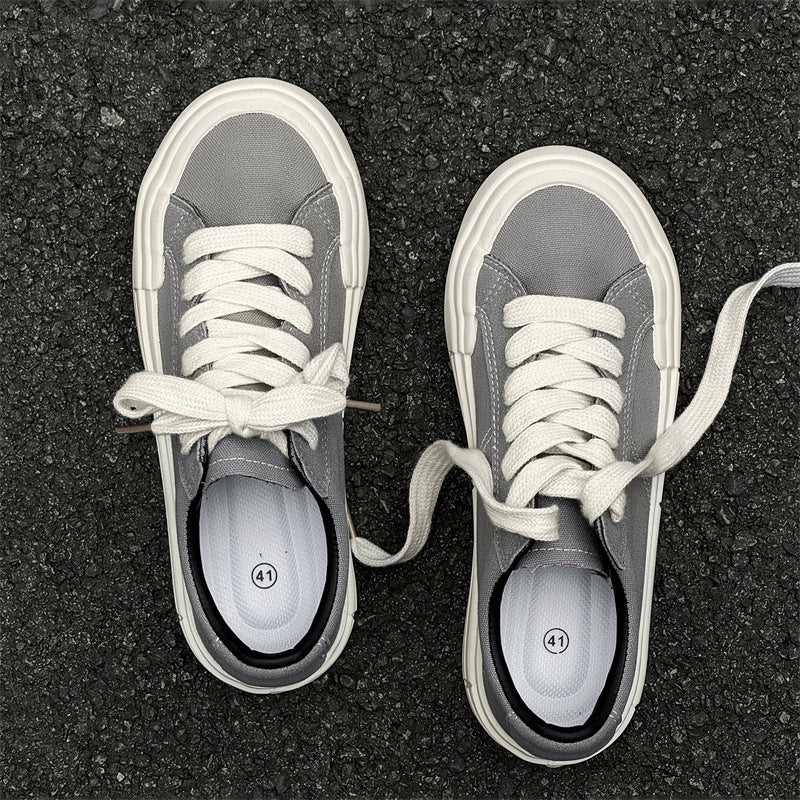 Women’s Canvas Platform Skate Shoes — Casual & Sporty Lifted Sneakers - Image 3
