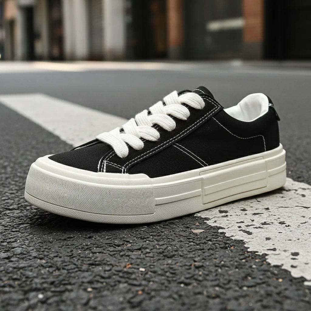 Women’s Canvas Platform Skate Shoes — Casual & Sporty Lifted Sneakers - Image 6