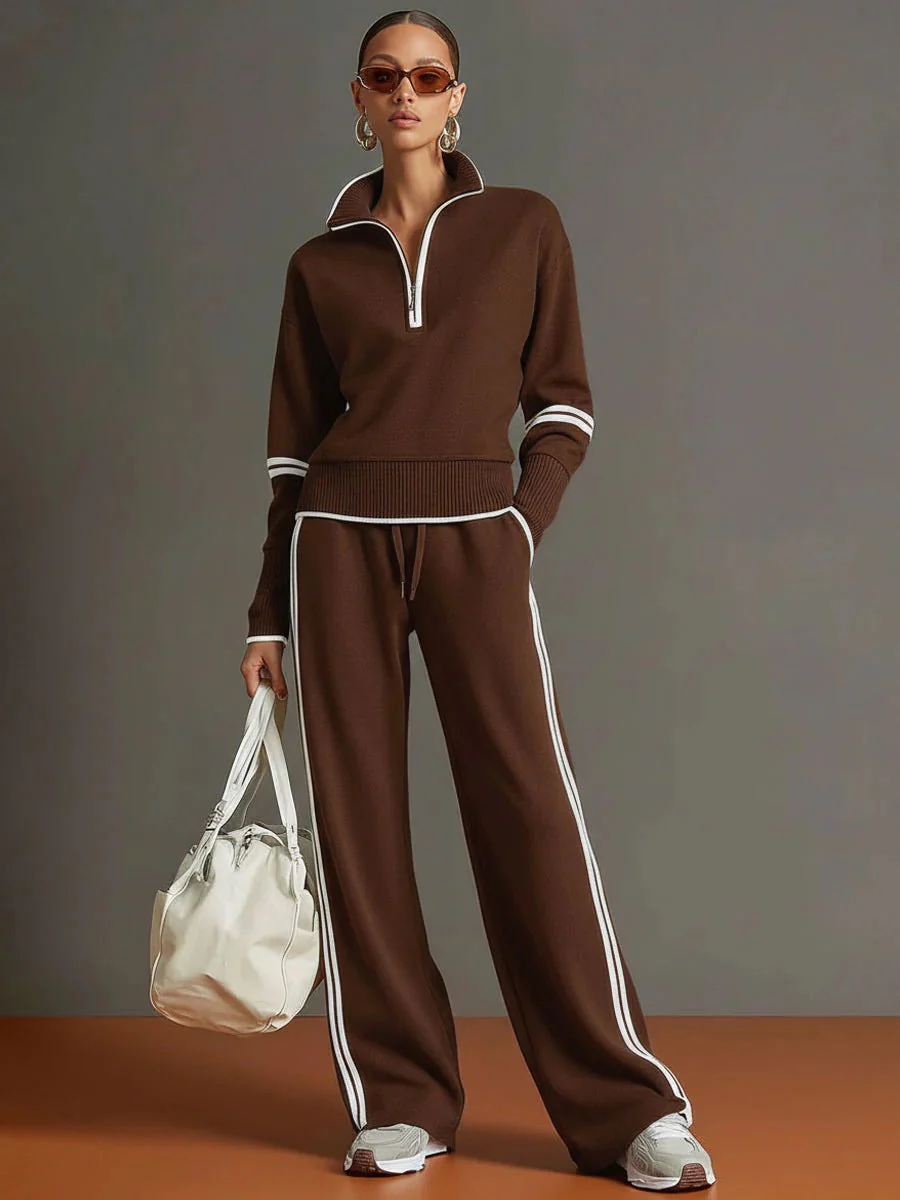 Women’s Casual Long Sleeve Two Piece Sports Set - Image 6
