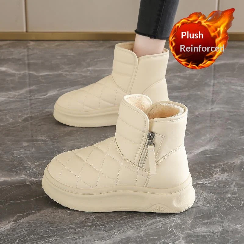 Women’s Casual Warm Fleece-Lined Snow Boots – Winter Anti-Slip Ankle Boots - Image 2
