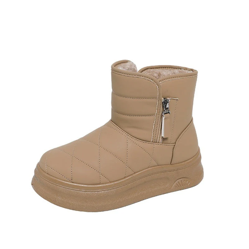 Women’s Casual Warm Fleece-Lined Snow Boots – Winter Anti-Slip Ankle Boots - Image 3
