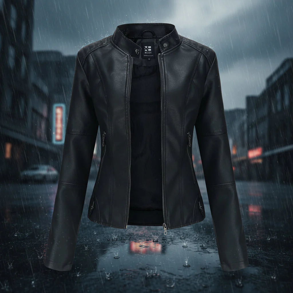 Women’s Classic Leather Jacket – Chic Streetwear Outerwear - Image 6