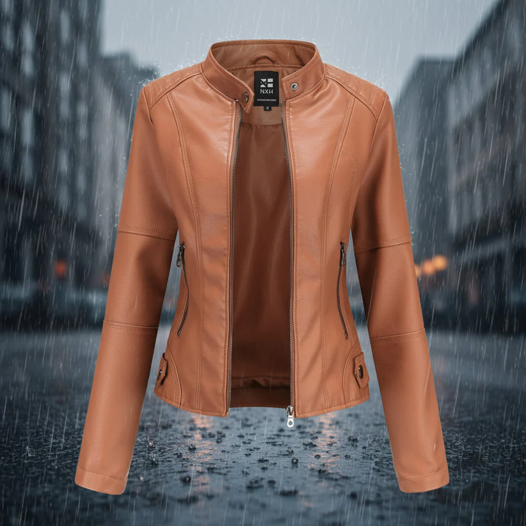 Women’s Classic Leather Jacket – Chic Streetwear Outerwear - Image 7