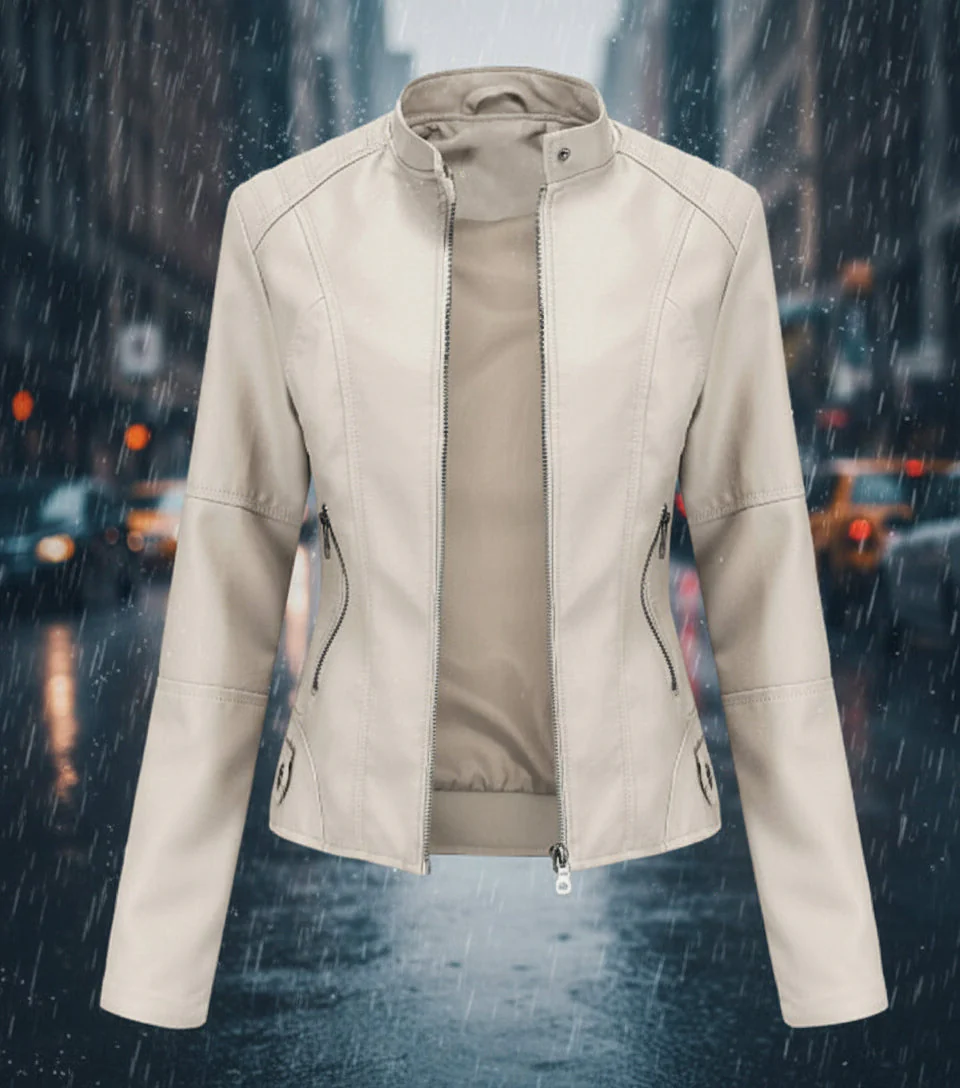 Women’s Classic Leather Jacket – Chic Streetwear Outerwear - Image 9