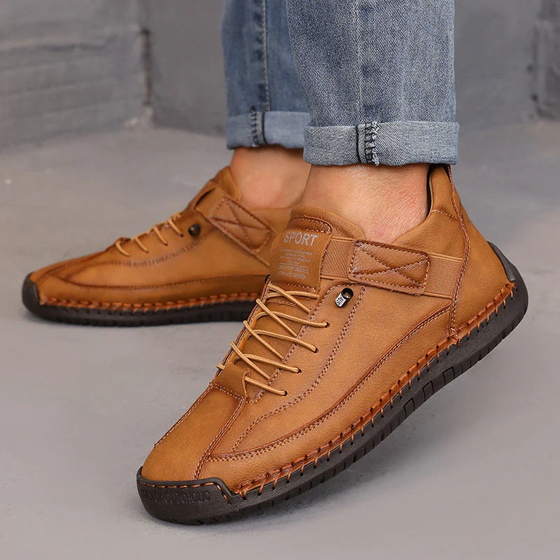 Women’s Color Matching Leather Boots - Image 7